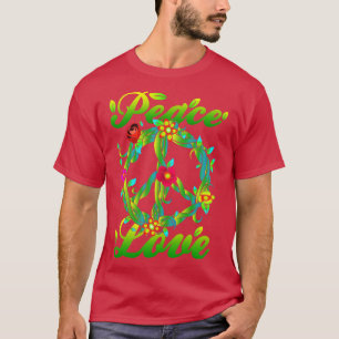 Natural Peace Love Hippie Peace Sign T-Shirt