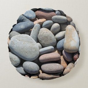 Natural Pebbles Round Cushion