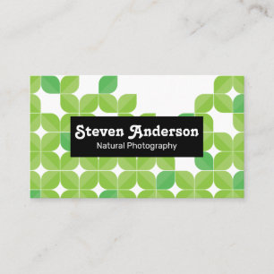 Natural Photography   Green Leaf Illustrations Business Card