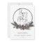 Natural Pine Hoop Wreath Holiday Card