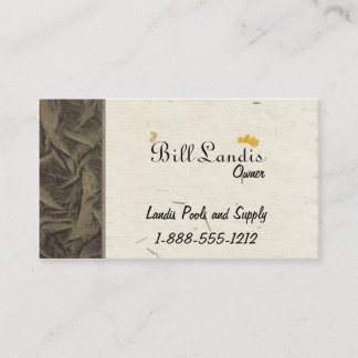 Natural Pressed Paper Business Card