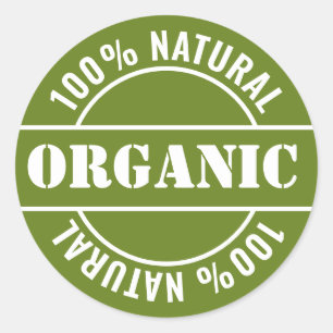 Natural Product Label Sticker