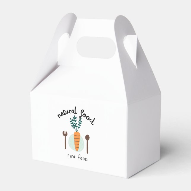 Natural Raw Food Logo Favour Box (Front Side)