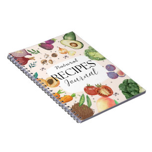 Natural Recipes Journal– Aesthetic Healthy Cooking Notebook