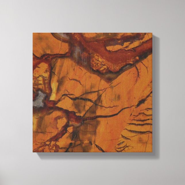 Natural Red Jasper and Quartz Photo Canvas Print (Front)