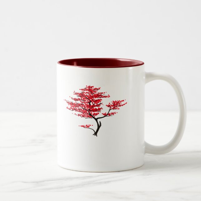 Natural Red Two-Tone Coffee Mug (Right)