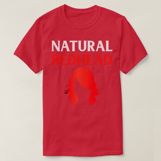 Natural Redhead Team Ginger T-Shirt (Design Front)