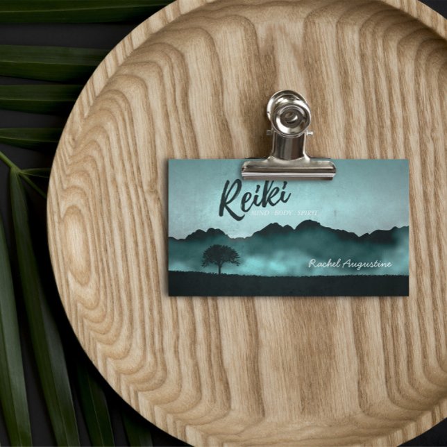 Natural Reiki Master and Yoga Mediation instructor Business Card (Creator Uploaded)