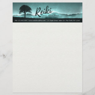 Natural Reiki Master and Yoga Mediation instructor Letterhead