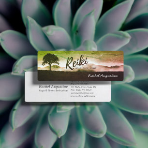 Natural Reiki Master and Yoga Mediation instructor Mini Business Card