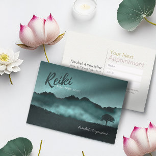 Natural Reiki Master & Yoga Instructor Appointment Card