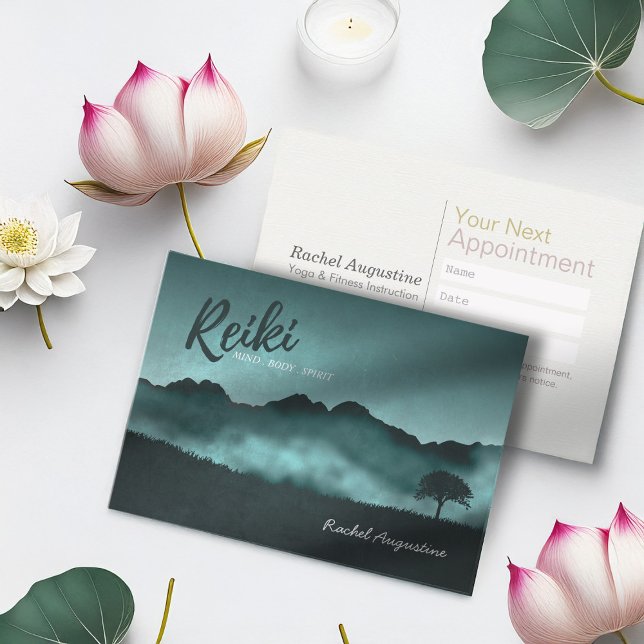 Natural Reiki Master & Yoga Instructor Appointment Card (Creator Uploaded)