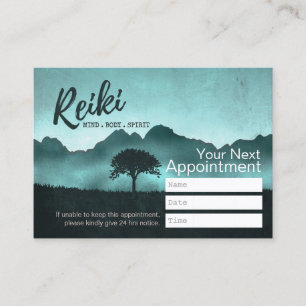 Natural Reiki Master & Yoga Instructor Appointment Card