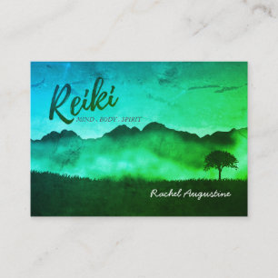 Natural Reiki Master Yoga Mediation instructor Appointment Card