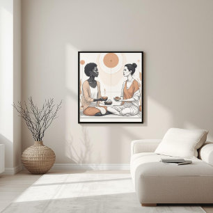 Natural Rhythm – Earth Tone Composition V Poster