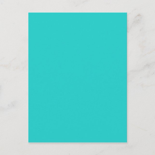 Natural Robin's Egg Blue Colour Postcard (Front)