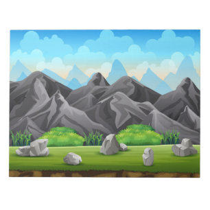 Natural rocky mountain notepad