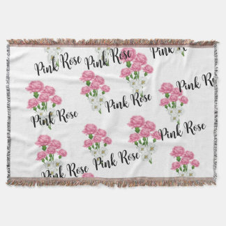 Natural rose floral clothe throw blanket