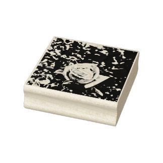 Natural Rosebud Rubber Stamp