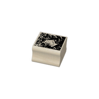 Natural Rosebud Rubber Stamp