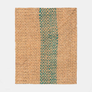 Natural sackcloth brown colour textured and backgr fleece blanket