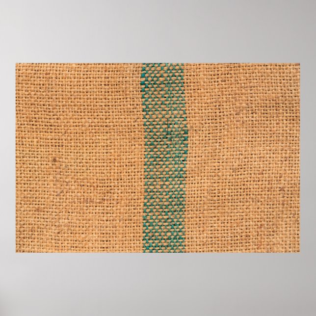 Natural sackcloth brown colour textured and backgr poster (Front)