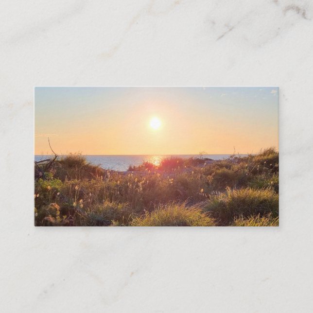 Natural Scenery Photography QR Code Business Card (Front)