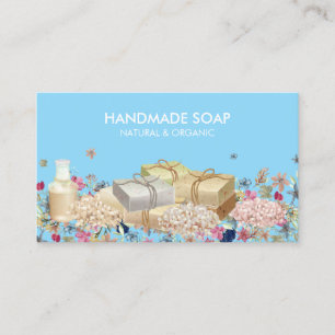 Natural Soaps blue Business Card