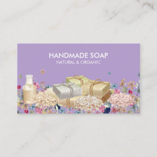 Natural Soaps lilac Business Card