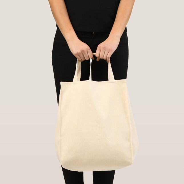 Natural Solid Colour Grocery Tote Bag (Front (Product))