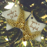 Natural Starfish Coastal Beach Ceramic Tree Decoration<br><div class="desc">Make a wish upon a starfish! Perfect for mermaids and beach lovers,  this keepsake ceramic ornament is a wish come true. You can even add your own personalized text! Featuring original beach photography by JLW_PHOTOGRAPHY,  it’s a beautiful way to bring a little piece of the coast into your home.</div>