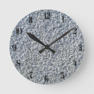 Natural stone background round clock