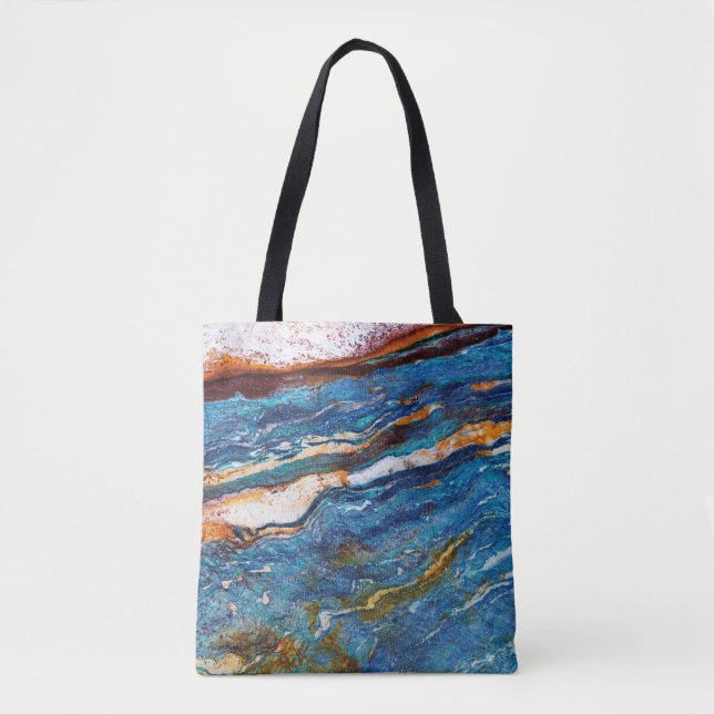 Natural Stone Pattern All-Over-Print Tote Bag (Front)