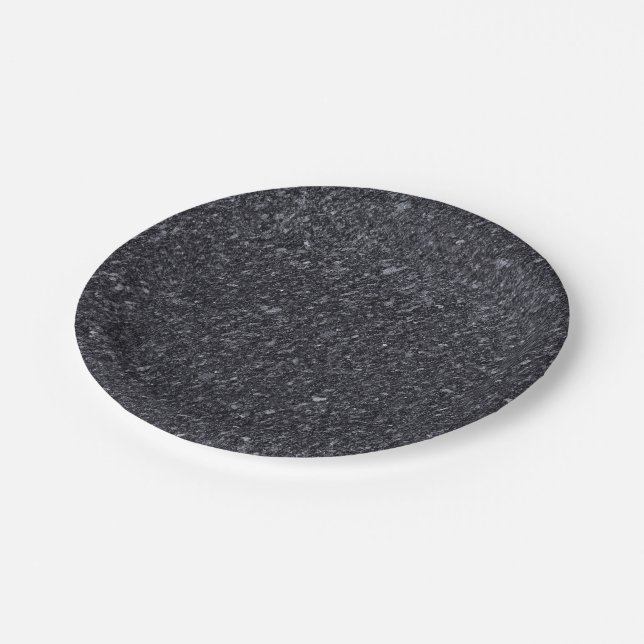 Natural Stone Pattern Paper Plate (Angled)