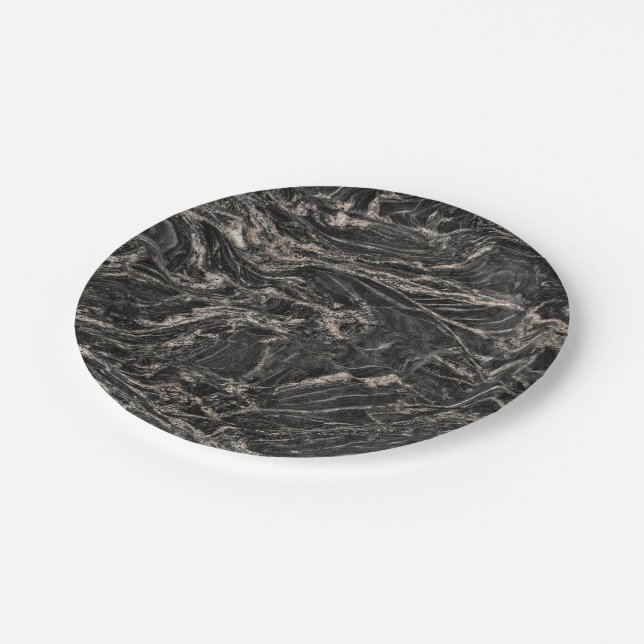 Natural Stone Pattern Paper Plate (Angled)