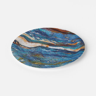 Natural Stone Pattern Paper Plate