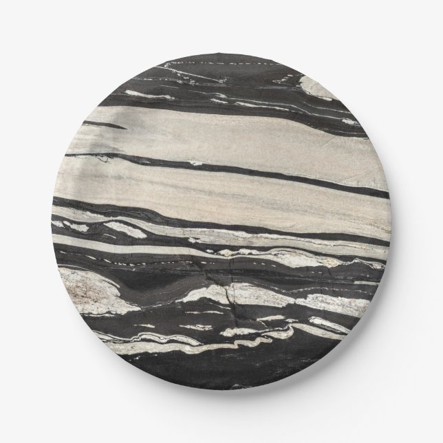 Natural Stone Pattern Paper Plate (Front)