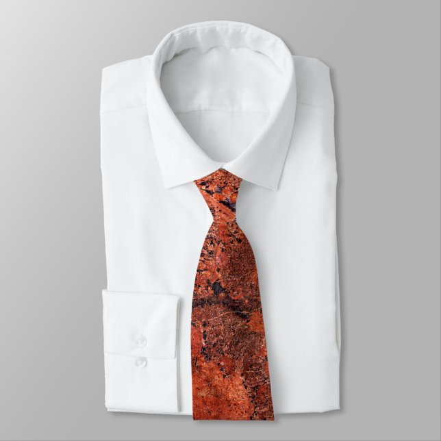 Natural Stone Pattern Tie (Tied)
