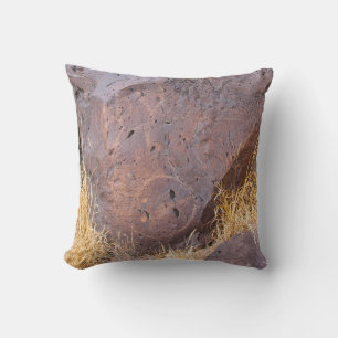Natural Stone Petroglyph Cushion
