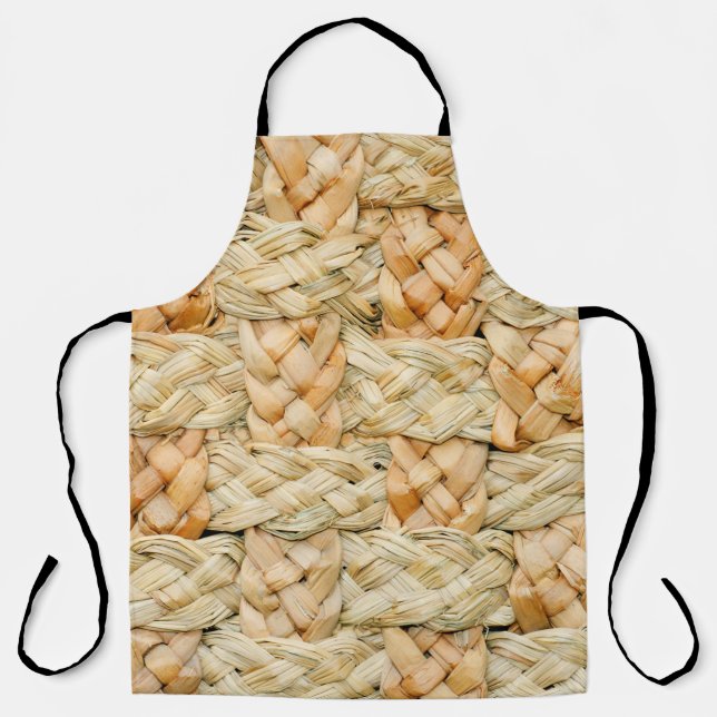 natural straw texture  apron (Front)