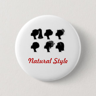 Natural Style 6 Cm Round Badge