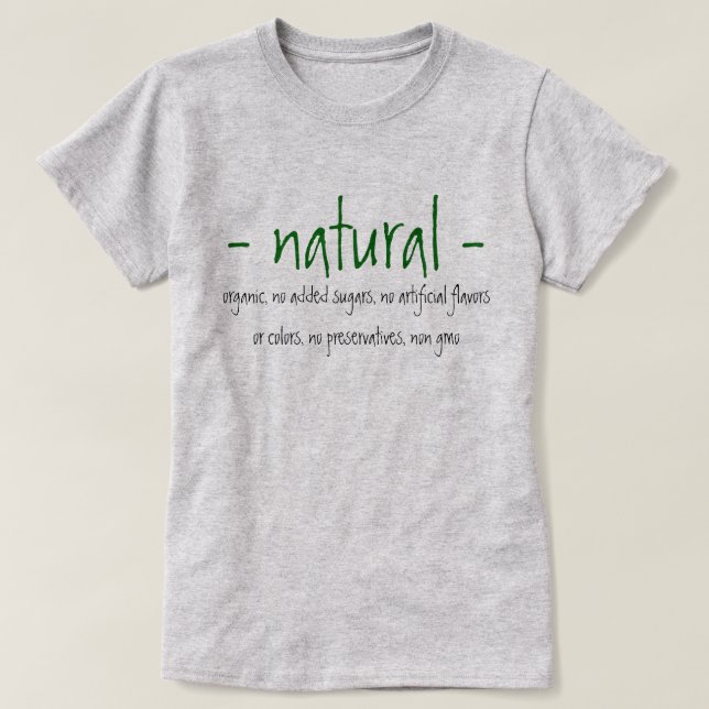 Natural T-Shirt (Design Front)