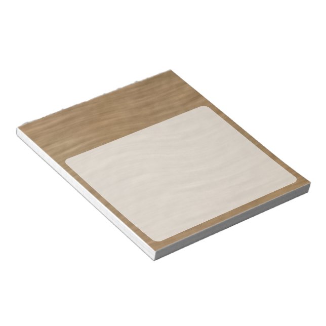 Natural Tan Sandstone Look Background Notepad (Angled)
