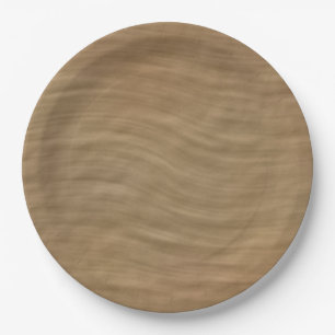 Natural Tan Sandstone Look Background Paper Plate