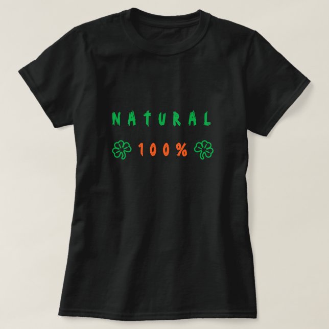 Natural Text T-Shirt (Design Front)