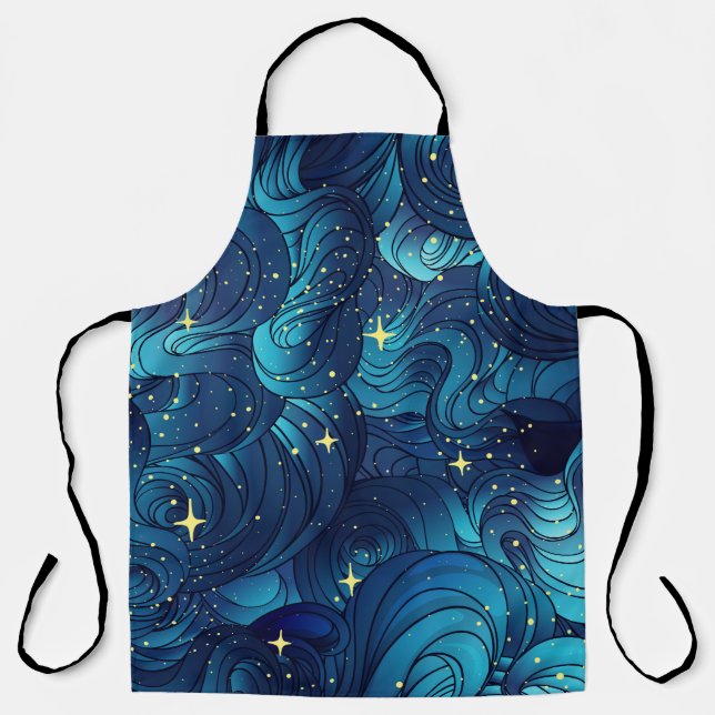 Natural texture. Decorative hand drawn doodle orna Apron (Front)