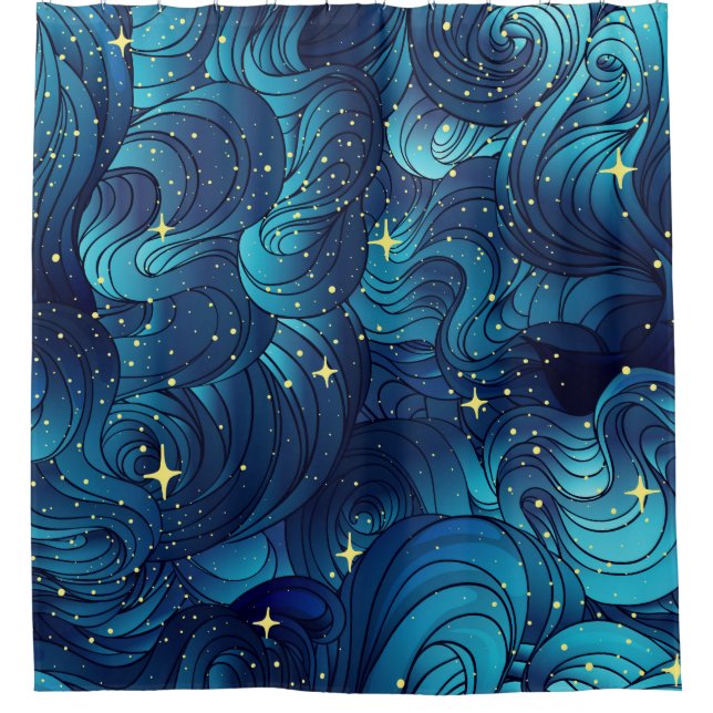 Natural texture. Decorative hand drawn doodle orna Shower Curtain (Front)