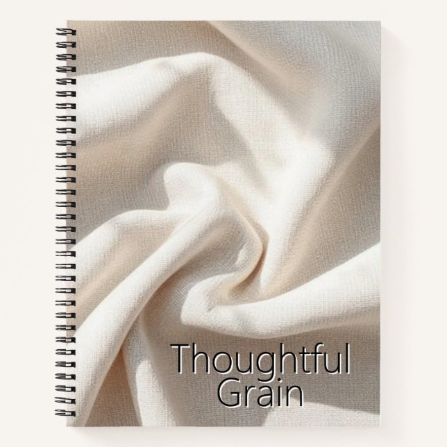 Natural Textured Fabric Notebook (Front)