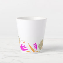 Natural theme composition Latte mug
