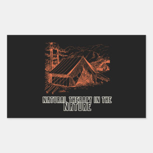 Natural therapy in the Nature Rectangular Sticker